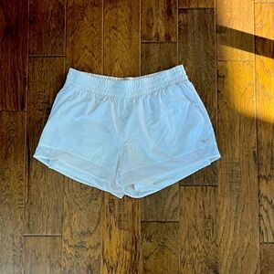 Layers white, lined athletic short